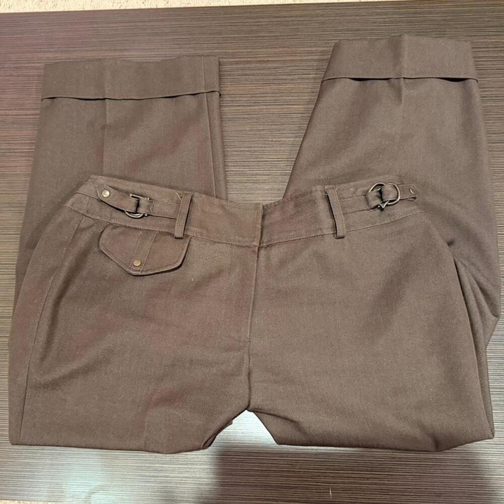 Brown sharagano studio pants with